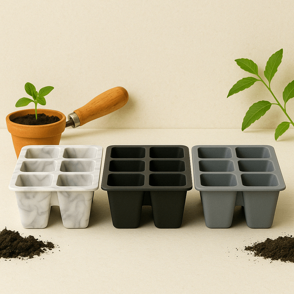 Plateau de semis en silicone – 4, 6 ou 12 cellules