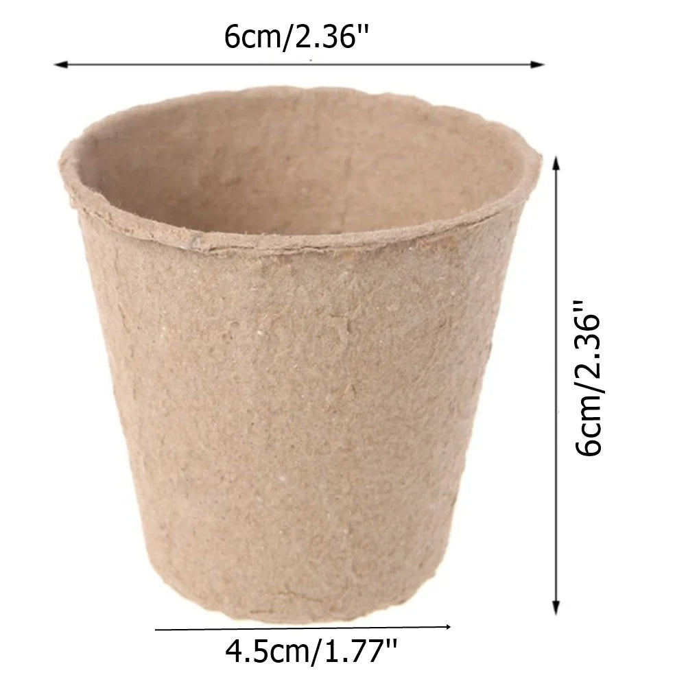 Pots en pâte de papier