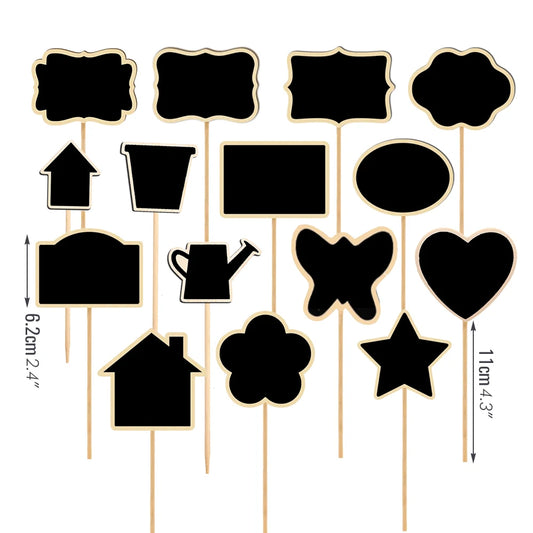 Lots d'étiquettes tableau noir  15cm