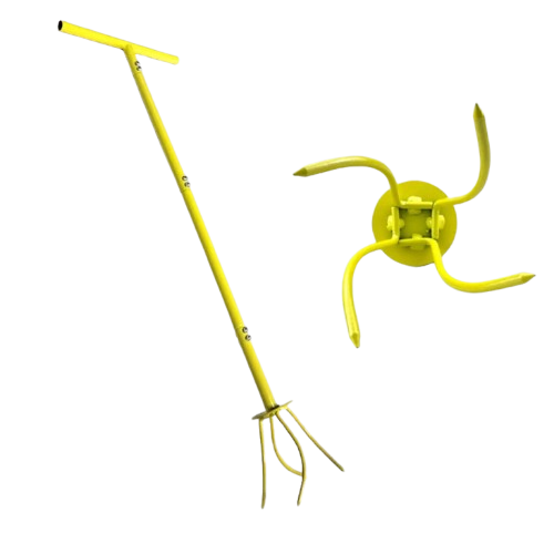 Griffe rotative aératrice de compost