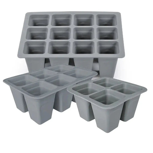 Plateau de semis en silicone – 4, 6 ou 12 cellules